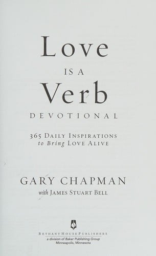 Love is a verb devotional