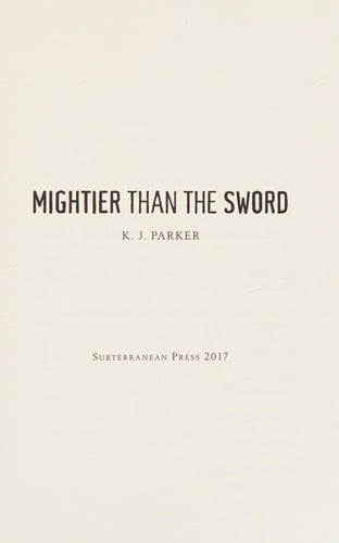 Mightier than the sword