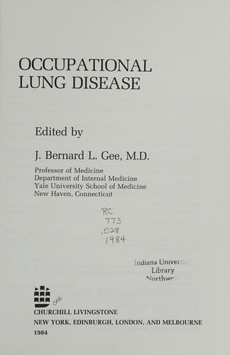 Occupational lung disease