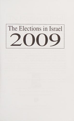 The elections in Israel 2009