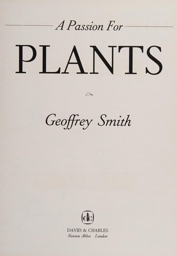 A passion for plants