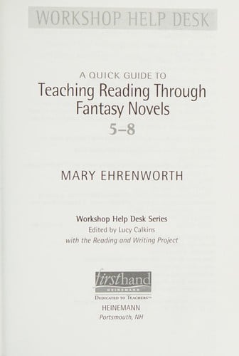 A quick guide to teaching reading through fantasy novels, 5-8