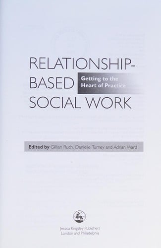 Relationship-based social work