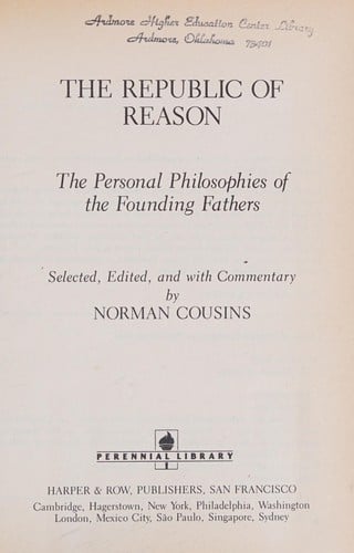 The Republic of reason