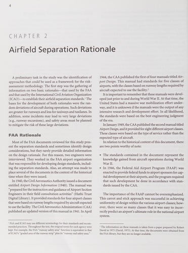 Risk assessment method to support modification of airfield separation standards
