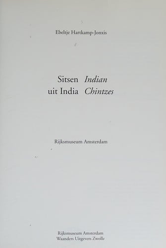 Sitsen uit India =