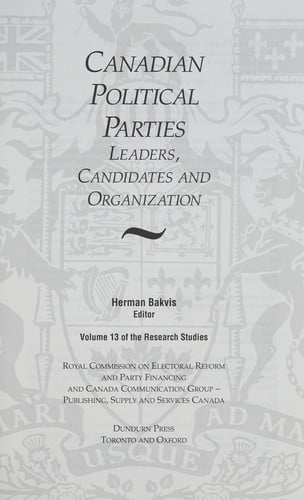 Canadian political parties