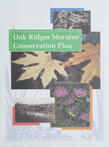 Oak Ridges Moraine conservation plan