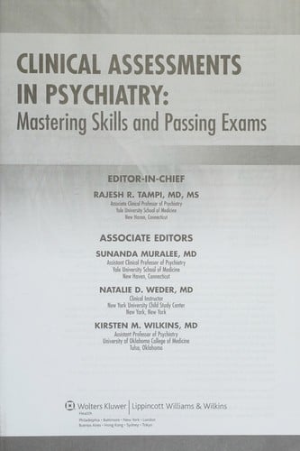 Clinical assessments in psychiatry