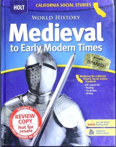 Holt world history Medieval to Early Modern Times