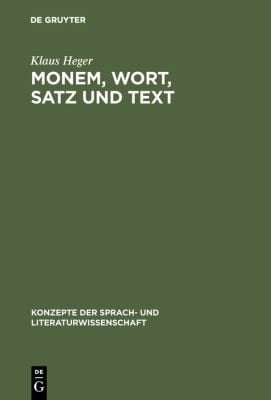 Monem, Wort, Satz und Text
