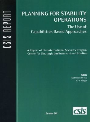 Planning for stability operations