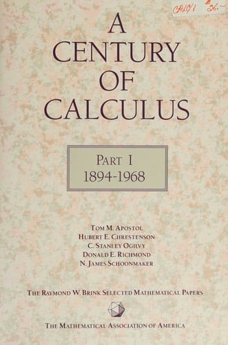 Century of Calculus, 1969-1991