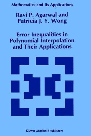 Error inequalities in polynomial interpolation and their applications