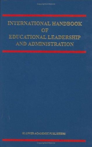 International handbook of educational leadership and administration