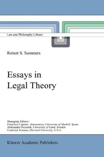 Essays in legal theory