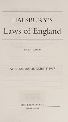 The Laws of England