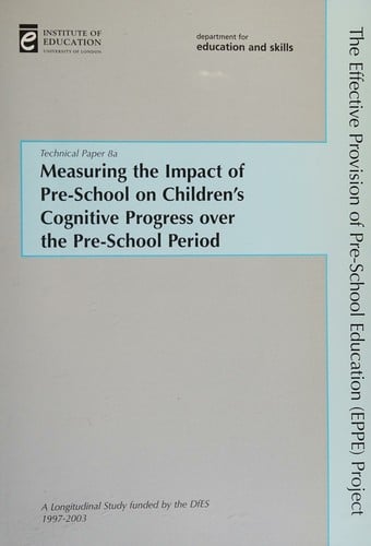 Measuring the impact of pre-school on children's progress over the pre-school period