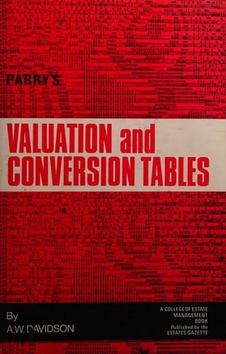 Parry's valuation and conversion tables