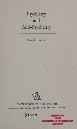 Psychiatry and anti-psychiatry