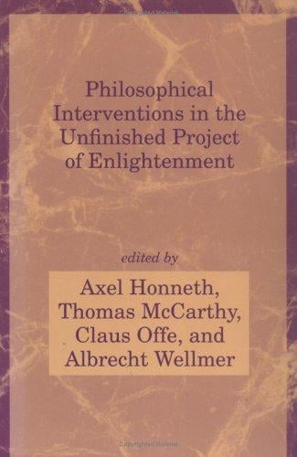 Philosophical interventions in the unfinished project of enlightenment