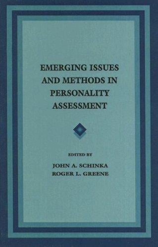 Emerging issues and methods in personality assessment