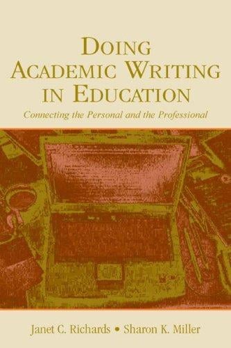 Doing academic writing in education