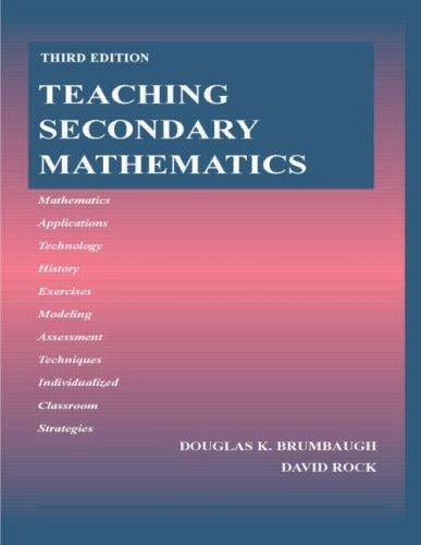 Teaching Secondary Mathematics