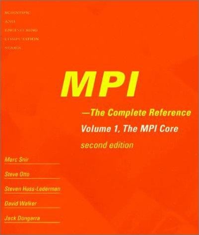 MPI--the complete reference