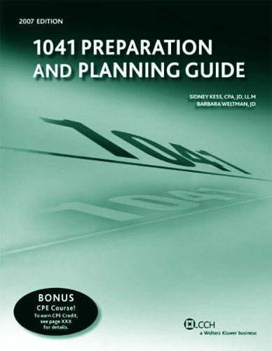 1041 Preparation and Planning Guide (Preparation and Planning)