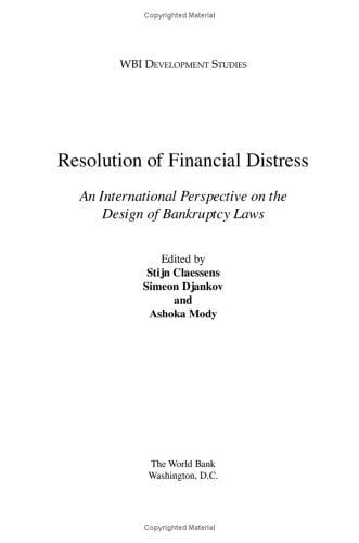 Resolution of financial distress