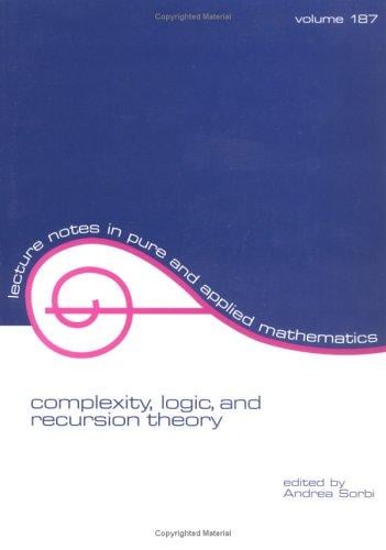 Complexity, logic, and recursion theory