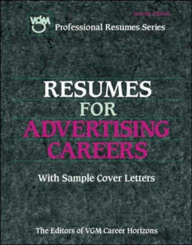 Resumes for advertising careers