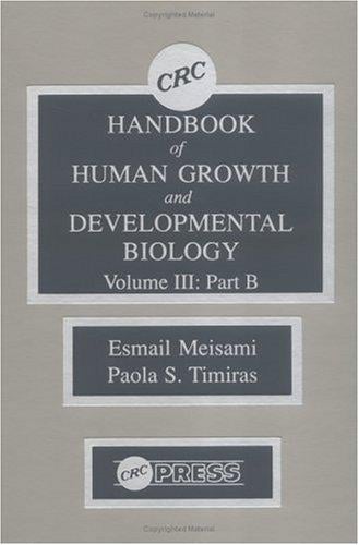 Handbook of human growth and developmental biology