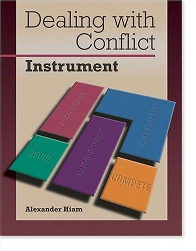 Dealing with Conflict Instrument