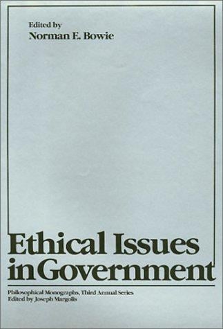 Ethical issues in government