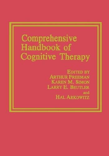 Comprehensive handbook of cognitive therapy
