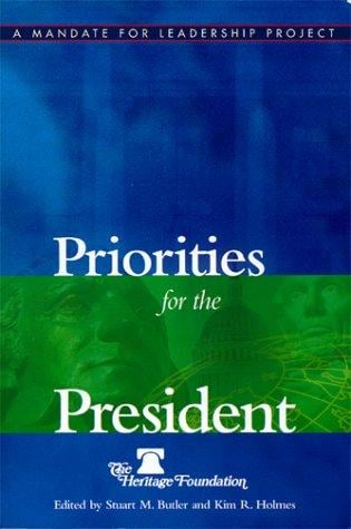 Priorities for the President