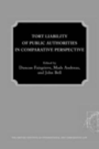 Tort liability of public authorities in comparative perspective