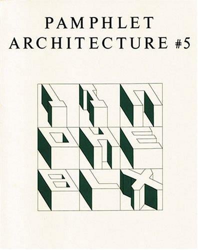 The Alphabetical City (Pamphlet Architecture)