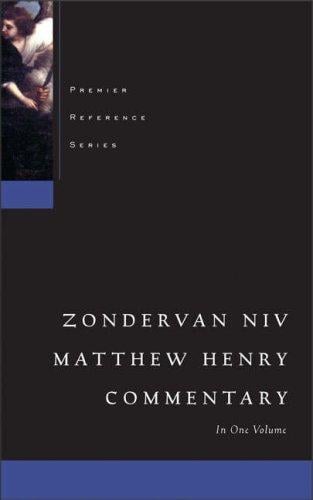 The NIV Matthew Henry commentary in one volume
