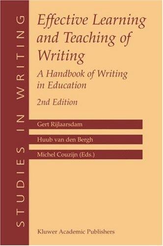 Effective learning and teaching of writing
