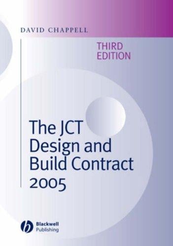 The Jct Design and Build Contract 2005