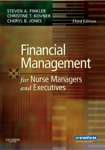 Financial management for nurse managers and executives