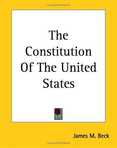 The Constitution Of The United States