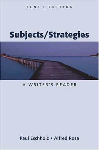 Subjects/strategies