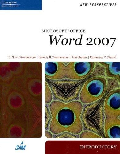 New perspectives on Microsoft Office Word 2007