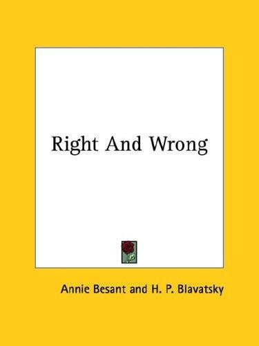 Right And Wrong