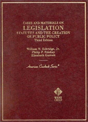 Cases and materials on legislation