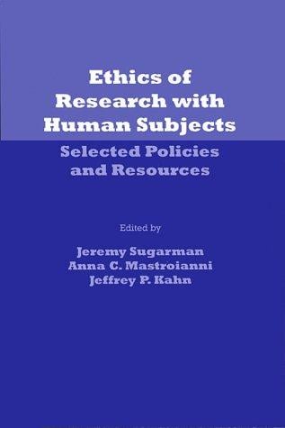 Ethics of research with human subjects